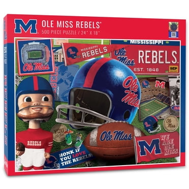 NCAA Ole Miss Rebels Decals – 3-Pack, Removable & Reusable, Team Colors