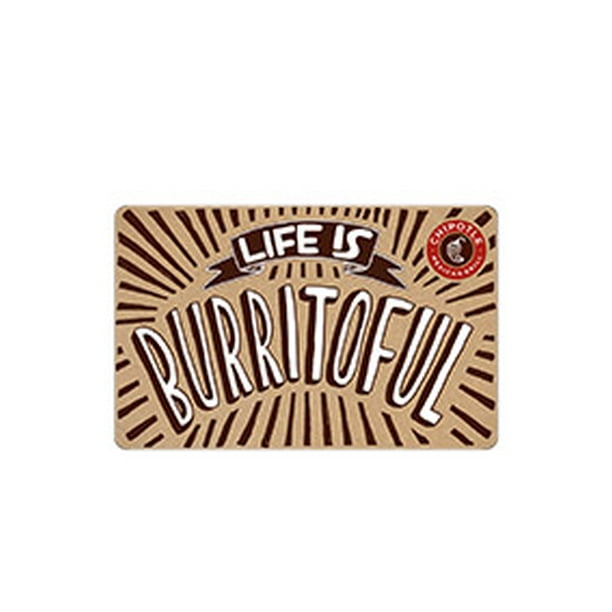 Chipotle $50 Gift Card (email Delivery)