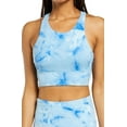 thumbnail image 1 of Zella Live Racerback BraIn Spray Dye Blue Size M, 1 of 1