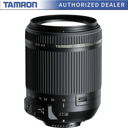 Tamron - 18-200mm f/3.5-6.3 Di II VC All-in-One Zoom Lens for Nikon - Black