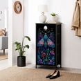 thumbnail image 6 of Mystery Dresser for Bedroom with 4 Storage Drawers Moth Radiant Wings under Full Moon Silver Crescent Dressers Chest of Drawers Steel Framed Fabric Closet Organizers for Boys Bedroom, 6 of 8