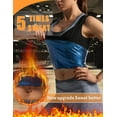 thumbnail image 3 of POP CLOSETS Men Women Sauna Sweat Shaper Premium Workout Vest Tank Top Weight Loss Waist Trainer Shapewear Polymer, 3 of 7