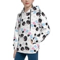 thumbnail image 2 of KLL Unisex Kids Boys Girls Hooded Pocket Pullover Hoodies-Panda Bear1, 2 of 5