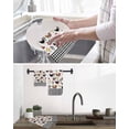 thumbnail image 5 of Farmhouse Rooster Kitchen Dish Towels for Drying Dishes Set of 2, Country Watercolor Flowers Black Plaid Waffle Weave Microfiber Hand Tea Bathroom Towels Quick Dry & Absorbent Towel 15.7x23.6, 5 of 7