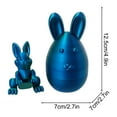 thumbnail image 3 of Moocorvic Filled Easter Eggs with Bunny, Plastic Easter Basket Stuffers Toys Party Favors Funny Gifts for Kids, 3 of 6
