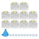 thumbnail image 3 of Bolsa a prueba de humedad para granos, bolsa de embalaje transparente sellada para granos, bolsa de almacenamiento de alimentos portátil para cocina con embudo plegable, paquete de 3 gatos, 3 of 14