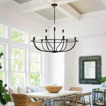 INSEUS 12-Light Mid-century Modern Candle Chandelier