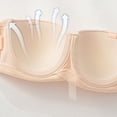 thumbnail image 5 of Uvwlwu Women Strapless Seamless Bra Removable Straps Non Full Coverage Supportive Plus Size Everyday Wear Underwire Bralette,95C, 5 of 9