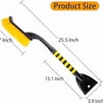 thumbnail image 2 of OFEFE 25.5" Car Snow Brush & Ice Scraper Combo - Heavy Duty Winter Snow Removal Tool with Foam Grip, 45° Angle Brush Head for Car, Truck & SUV Windows (64.8cm, Removable Head), 2 of 8