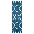 thumbnail image 2 of SAFAVIEH Cambridge Kevin Geometric Wool Runner Rug, Navy/Ivory, 2'6" x 12', 2 of 6