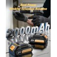 thumbnail image 4 of Cordless Drill, 20V MAX Power Drill Set with Dual Power Pack & Charger, 3/8 Inch Keyless Chuck, Variable Speed, 25+1 Position and 56PCS Bits/Screws, Power Tools for Home Projects, 4 of 8
