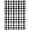 Black White Gray, Pattern 1, variant on Design&I 8'x10' Washable Area Rug Plaid Farmhouse Checkered Interlocking Layered Front Door for King Size Bedroom, Under Bed, Sleek Flatweave Pet Friendly
