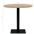 thumbnail image 2 of vidaXL Bistro Table MDF and Steel Round 80x75 cm Oak Colour, 2 of 3