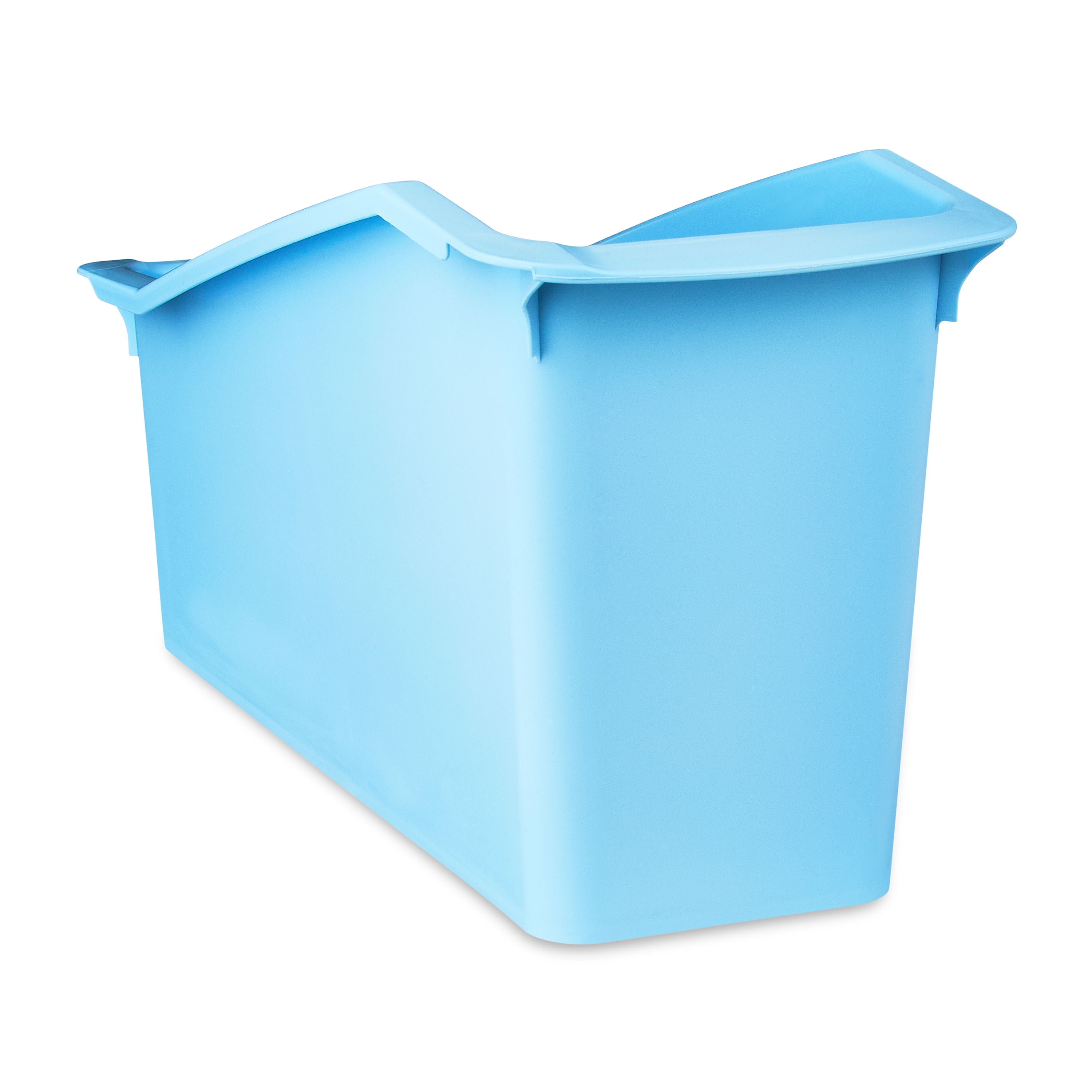Pen+Gear Plastic Desktop Book Organizer Bin, Sky Blue, 9-Pack