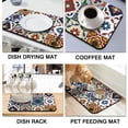 thumbnail image 4 of Mexican Coffee Drying Mat 19.5x12in Diatom Mud Dish Pad Super Absorbent, Perfect for Kitchen Counter, Coffee Mat Unique Design and Easy to Clean Kitchen Gadget, 4 of 7