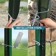 thumbnail image 5 of T-Post Clip Tool,Happon 2 Pack Fence Wire Twisting and Fencing Tool,Stainless Steel Barb Wire Fence Tools,Fence Wire Twister Tool for Fencing Wire, 5 of 6