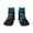 2 Black-2, variant on Punk Style Blue Haired Skull Print Adult Socks, Crew Moisture-wicking Socks, Unisex Cushion Crew Socks,Casual Sports Ankle Socks