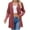 Red, variant on Luxalzxs Open Front Cardigan for Women Fall Casual Long Sleeve Dusters Solid Color Soft Knit Sweater Cardigan Outerwear