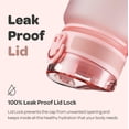 thumbnail image 4 of Botella de agua Hydracy con marcador de tiempo, 950 ml, sin BPA, 4 of 9