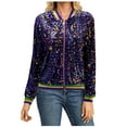thumbnail image 1 of Veste à Sequins pour Femmes, Design à Manches Longues avec Tissu Polyester Léger, pour Tenue Décontractée et Occasions de Fête, 1 of 6