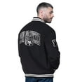 thumbnail image 2 of Men's Starter Black San Francisco 49ers Blackout Corduroy Full-Snap Varsity Jacket, 2 of 2