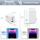 thumbnail image 2 of Cargador Ernydal de 65 W GaN USB-C PD Fast con dos USB-C y USB-A, 2 of 6
