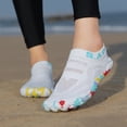 thumbnail image 2 of lnmuld Men Women Five Toe Shoes Barefoot Shoes for Water Yoga Fitness Hiking Color:White,Size:41, 2 of 9