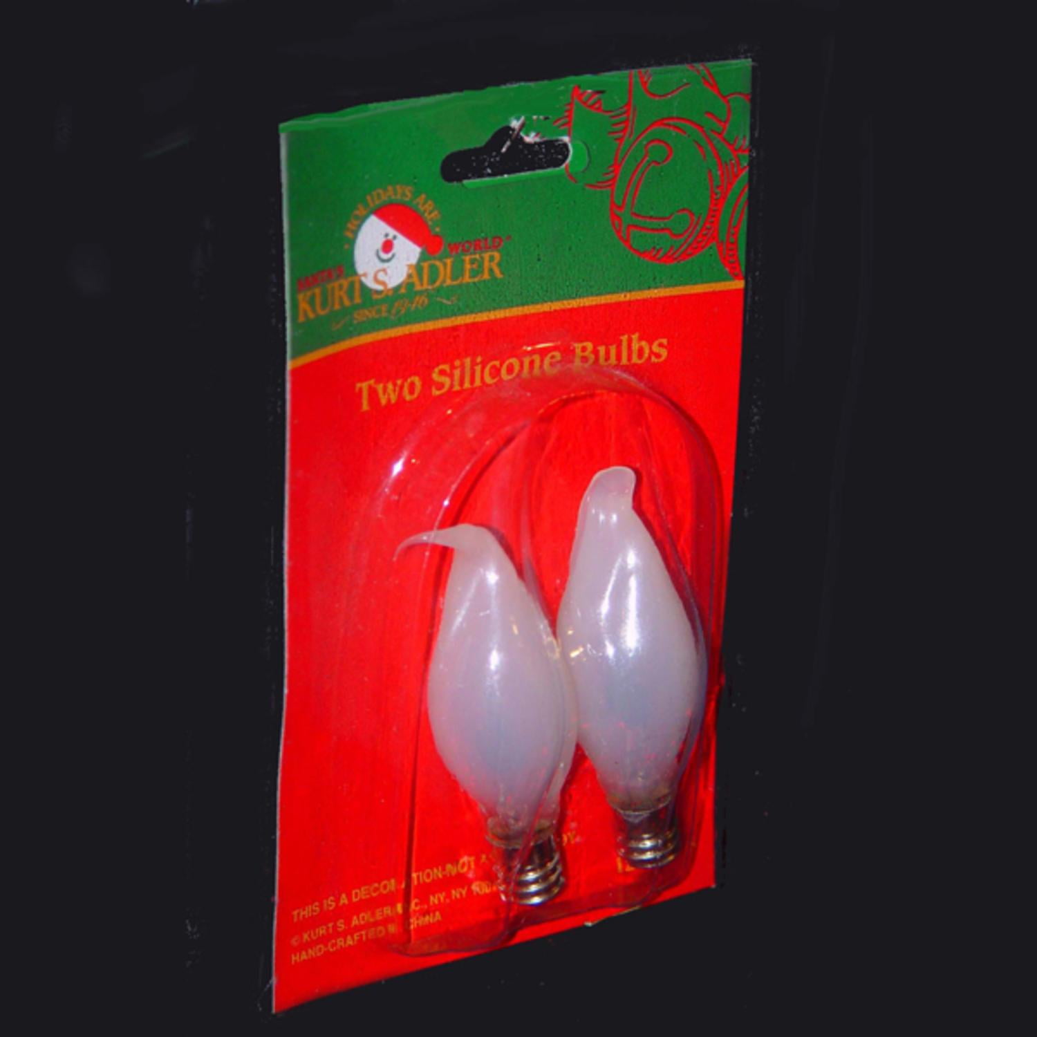 Club Pack Of 24 Silicone Flicker Flame C7 Christmas Replacement Light Bulbs Walmart Com Walmart Com