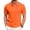 Orange, variant on Mens Top Striped Edge Lapel Polo Short Sleeve T-Shirt Stretch Breathable Outdoor Walking Casual Shirts Blue 2XL