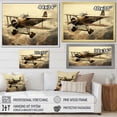 thumbnail image 4 of Designart "Mid-Flight Glory Of The Historic Plane I" Plane Floater Framed Canvas Wall Art, 4 of 5