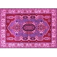 thumbnail image 1 of Ahgly Company Indoor Rectangle Geometric Pink Traditional Area Rugs, 5' x 7', 1 of 4