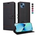 thumbnail image 2 of Premium Wallet Case for iPhone 14 with Card Slots & Kickstand, Flip Cover Black, 2 of 7