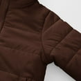 thumbnail image 4 of Cethrio Puffer Jackets for Boys Girls, Lightweight Warm Full Zip Winter Outerwear Coats Coffee Size 5-6 T, 4 of 8