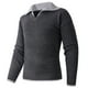 thumbnail image 2 of Blusa y camisa de manga larga con cuello vuelto para hombre, informal, de moda, de color liso, con media cremallera, manga larga, cuello alto, blusa de poliéster para hombre, 2 of 5