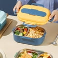 thumbnail image 5 of Insulated Stainless Steel Thermal Lunch With Multiple Compartments Microwave Food Container For School Use, 5 of 8