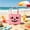 Pink, variant on SUMMERWEEN SPOOKY BEACH TOTE Sand Proof Waterproof Quick Dry Halloween Themed Beach Bag With Soft Shoulder Straps For Women Summer Holiday Travel