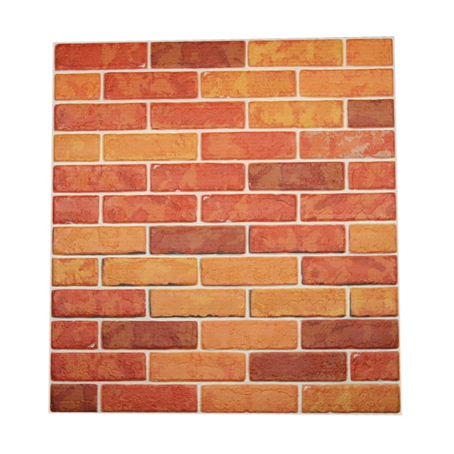 New PE Foam 3D DIY Wall Decor Embossed Brick Stone Color tile splicing