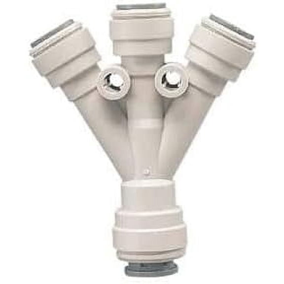 IPW Industries Inc-John Guest - Acetal Three-Way Divider Fitting 3/8" OD x 3/8" OD/Single - (PI491212S)