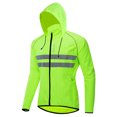 thumbnail image 2 of Amdohai Men Windproof Hooded Cycling Jacket Breathable High Visibility Reflective Bike Bicycle Riding Sports Coat Jacket, 2 of 7