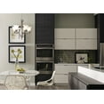 thumbnail image 3 of Trinity Collection Five-Light Brushed Nickel Etched Glass Traditional Chandelier Light, 3 of 4