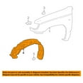 thumbnail image 3 of For 99-02 4Runner Front Splash Shield Inner Fender Liner Left & Right SET PAIR, 3 of 5
