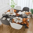 thumbnail image 2 of Yayeee Tablecloths 60" x 108" Rectangle Wrinkle Resistant Party Table Cover, Black Plaid Floral, 2 of 8