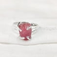 thumbnail image 3 of AAA Natural Ruby Ring, Rough Ruby Gemstone Ring, July Birthstone, Boho Gypsy Ring, 925 Sterling Silver, Womens Ring, Christmas, Thanksgiving, Handmade, Statement Jewelry, Raw Gemstone Jewelry, 3 of 5