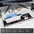 thumbnail image 5 of LexonElec Backlit Keys Wired Gaming Keyboard with Keycap Puller, White, 5 of 9