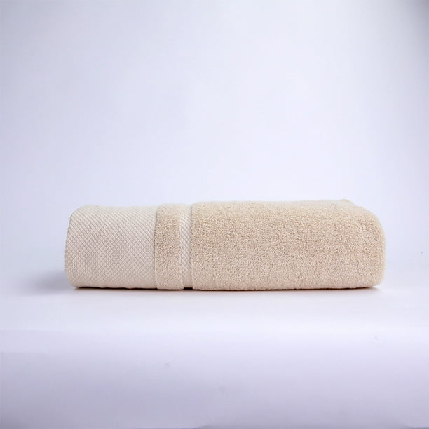 XmhyTop-A toallas de algodón supersuaves, ligeras y absorbentes para uso diario en el baño, estilo C, 34 x 74 cm, color caqui.
