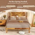thumbnail image 6 of Costway Full Size Bed Frame with Headboard Under-Bed Space No Box Spring Needed, 6 of 10