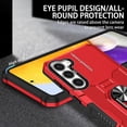 thumbnail image 4 of For Samsung Galaxy S23 Phone Case Ring Kickstand PC TPU Shockproof Cover - Green, 4 of 5