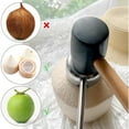 thumbnail image 2 of Bxaolu Coconut Opener Tool Set, Food Grade Coconut Opener, Safe & Easy to Open Young Coconuts Tool, Coconut Scraper for Kitchens,Picnics and Beach Vacations, 2 of 9