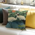 thumbnail image 3 of Autua Red-crowned crane pillowcase, soft and comfortable healthy decoration sofa bed home decoration pillowcase 18x18in, 3 of 5