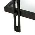 thumbnail image 3 of Henn&Hart 20" Blackened Bronze Metal/Glass Side Table, 3 of 9